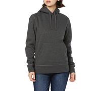 Amazon Essentials Damen Fleece-Kapuzenpullover in normaler Passform (in Übergröße erhältlich), Dunkelgrau Meliert, L
