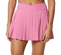 Amazon Essentials Damen Funktionaler, plissierter Tennisrock aus dehnbarem Gewebe mit integrierten Shorts und Taschen, Rosa, XXL