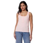 Amazon Essentials Damen Geripptes Henley-Tanktop mit schmaler Passform, Hellrosa, S