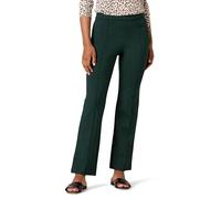 Amazon Essentials Damen Knöchellange Schlupfhose Aus Ponte Mit Mittelhohem Bund, Dunkelgrün, XS