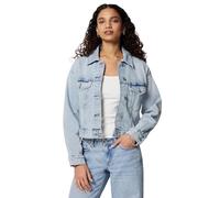 Amazon Essentials Damen Kurz Geschnittene Jeansjacke mit Stretch-Denim, Klassische Helle Waschung, XS