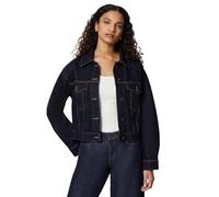Amazon Essentials Damen Kurz Geschnittene Jeansjacke mit Stretch-Denim, Rinse Denim, XL