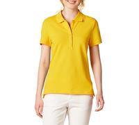 Amazon Essentials Damen Kurzärmeliges Poloshirt (Erhältlich In Übergröße), Goldgelb, XXL