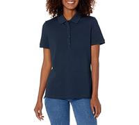 Amazon Essentials Damen Kurzärmeliges Poloshirt (Erhältlich In Übergröße), Marineblau, 3XL Große Größen