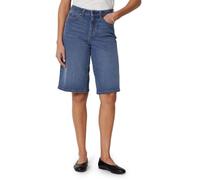Amazon Essentials Damen Lange Jeans-Shorts, Bermuda mit Hohem Bund