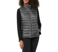 Amazon Essentials Damen Leichte wasserabweisende und packbare Steppweste, Charcoal Heather, XXL
