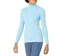 Amazon Essentials Damen Leichter Langarm-Rollkragenpullover mit schmaler Passform, Himmelblau, M