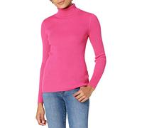 Amazon Essentials Damen Leichter Langarm-Rollkragenpullover mit schmaler Passform, Kräftiges Rosa, S