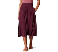 Amazon Essentials Damen Midirock aus Jersey zum Hineinschlüpfen, Burgunderrot, XXL