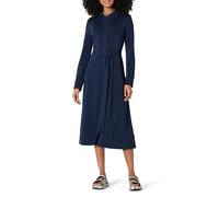 Amazon Essentials Damen Mittellanges Kleid Aus Mattem Jersey, Normale Passform, Marineblau, L
