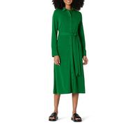 Amazon Essentials Damen Mittellanges Kleid Aus Mattem Jersey, Normale Passform, Smaragdgrün, S
