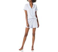 Amazon Essentials Damen Pyjama-Set Aus Baumwollmodal Mit Paspelierung Und Gekerbtem Kragen, Bequeme Loungewear (In Übergröße Erhältlich)