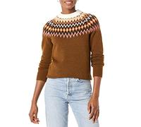 Amazon Essentials Damen Soft-Touch-Pullover mit Rundhalsausschnitt und Fair-Isle-Muster