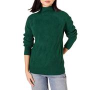Amazon Essentials Damen Soft Touch Trichterkragen Zopfpullover Dunkelgrün, Größe XL