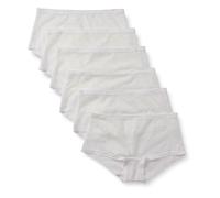 Amazon Essentials Damen Stretch-Höschen mit durchgehender Spitze in den Ausführungen Boyshort, Cheeky und Tanga, 6er Pack