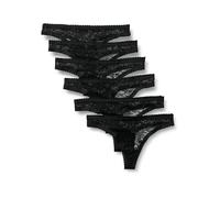 Amazon Essentials Damen Stretch-Höschen mit durchgehender Spitze in den Ausführungen Boyshort, Cheeky und Tanga, 6er Pack