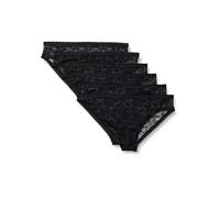 Amazon Essentials Damen Stretch-Höschen mit durchgehender Spitze in den Ausführungen Boyshort, Cheeky und Tanga, 6er Pack