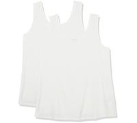 Amazon Essentials Damen Tank Top aus Baumwolle-Modal in Großen Größen, 2er-Pack, Weiß, XXL Große Größen