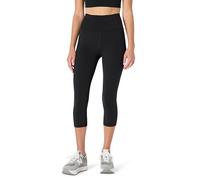 Amazon Essentials Damen Trainings-Capri-Leggings Mit Hoher Taille Fürs Fitnessstudio, 48cm Beininnenlänge, Für Sport Und Freizeit, Schwarz, XS