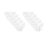 Amazon Essentials Damen Unterhosen aus Baumwolle, Bikini-Slip, 6er Pack, Weiß, 4XL Große Größen