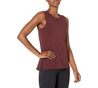 Amazon Essentials Damen Yoga-Tanktop Aus Weicher Baumwolle Mit Lockerer Passform (In Übergröße Erhältlich), Burgunderrot, M