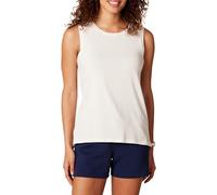 Amazon Essentials Damen Yoga-Tanktop Aus Weicher Baumwolle Mit Lockerer Passform (In Übergröße Erhältlich), Weiß, XXL Große Größen