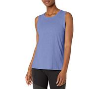 Amazon Essentials Damen Yoga-Tanktop aus weicher Baumwolle mit normaler Passform (erhältlich in Übergröße) (früher Core 10), hellblaues Bleichmittel, Größe XL