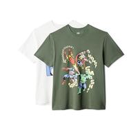 Amazon Essentials Disney Herren Kurzärmeliges T-Shirt mit Rundhalsausschnitt aus Baumwolle - Regular Fit, 2er-Pack, Avengers Assemble, 3XL