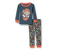Amazon Essentials Disney Jungen Eng anliegender Baumwoll-Schlafanzug, Spider-man Schriftzug, 10 Jahre