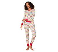 Amazon Essentials Disney | Marvel | Star Wars Damen Eng anliegende Baumwoll-Schlafanzüge, Marvel Holiday Bricks - Womens Snug-fit, L