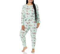 Amazon Essentials Disney | Marvel | Star Wars Damen Eng anliegende Baumwoll-Schlafanzüge, Mickey Winter - Womens Snug-fit, M