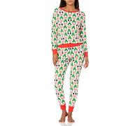 Amazon Essentials Disney | Marvel | Star Wars Damen Eng anliegende Baumwoll-Schlafanzüge, Mickey - Womens Snug-fit, XS