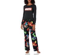 Amazon Essentials Disney | Marvel | Star Wars Damen Schlafanzug-Schlaf-Sets Flanell, Marvel Avengers - Womens Flannel, S