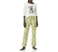 Amazon Essentials Disney | Marvel | Star Wars Damen Schlafanzug-Schlaf-Sets Flanell, Marvel Black Panther - Womens, XXL