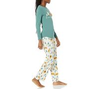 Amazon Essentials Disney | Marvel | Star Wars Damen Schlafanzug-Schlaf-Sets Flanell, Pooh Holiday Forest - Womens, XXL