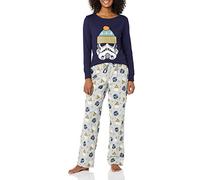 Amazon Essentials Disney | Marvel | Star Wars Damen Schlafanzug-Schlaf-Sets Flanell, Star Wars Winter - Womens, XL