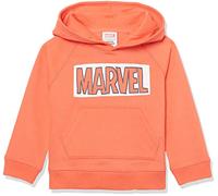 Amazon Essentials Disney | Marvel | Star Wars | Frozen | Princess Mädchen Fleece-Kapuzenpulli, Marvel Logo, 6-7 Jahre