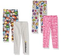 Amazon Essentials Disney | Marvel | Star Wars | Frozen | Princess Mädchen Leggings, 4er-Pack, Marvel Captain America, 6-7 Jahre
