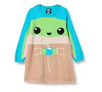 Amazon Essentials Disney | Marvel | Star Wars | Frozen | Princess Mädchen Sweatshirt-Kleider (Früher Spotted Zebra), Neon, Star Wars Child, 10 Jahre