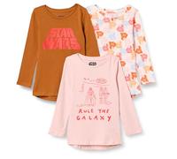 Amazon Essentials Disney | Marvel | Star Wars | Frozen | Princess Mädchen Tunika-Shirts mit Langen Ärmeln, 3er-Pack, Star Wars Rule The Galaxy, 6-7 Jahre