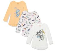 Amazon Essentials Disney | Marvel | Star Wars | Frozen | Princess Mädchen Tunika-Shirts mit Langen Ärmeln, 3er-Pack, Marvel Thor, 9 Jahre