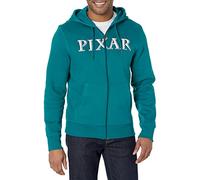 Amazon Essentials Disney | Marvel | Star Wars Herren Fleece-Kapuzenpulli mit durchgehendem Reißverschluss (erhältlich in Big & Tall), Pixar Logo, L