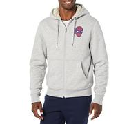 Amazon Essentials Disney | Marvel | Star Wars Herren Kapuzen-Sweatshirt mit Sherpa-Futter und durchgehendem Reißverschluss, Marvel Spider-Man, XXL