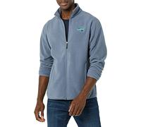 Amazon Essentials Disney | Marvel | Star Wars Herren Polarfleece-Jacke mit durchgehendem Reißverschluss und Stehkragen, Marvel Comic Logo, S