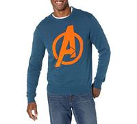 Amazon Essentials Disney | Marvel | Star Wars Herren Pullover mit Rundhalsausschnitt, Avengers Logo - Mens, XL