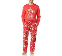 Amazon Essentials Disney | Marvel | Star Wars Herren Schlafanzug-Schlaf-Sets Flanell, Star Wars Holiday - Mens, S