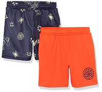 Amazon Essentials Disney | Marvel | Star Wars Jungen Basketball-Gymnastik-Netzshorts, 2er-Pack, Marvel Spider-Man, 4 Jahre