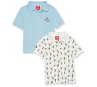Amazon Essentials Disney | Marvel | Star Wars Jungen Kurzärmlige Piqué-Poloshirts, 2er-Pack, Mickey Peace, 10 Jahre