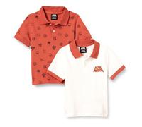 Amazon Essentials Disney | Marvel | Star Wars Jungen Kurzärmlige Piqué-Poloshirts, 2er-Pack, Star Wars Logo, 4 Jahre