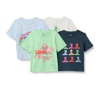 Amazon Essentials Disney | Marvel | Star Wars Jungen Kurzarm-T-Shirts Aus Baumwolljersey Mit Relaxed-Fit, 4er Pack, Spiderman, 5 Jahre